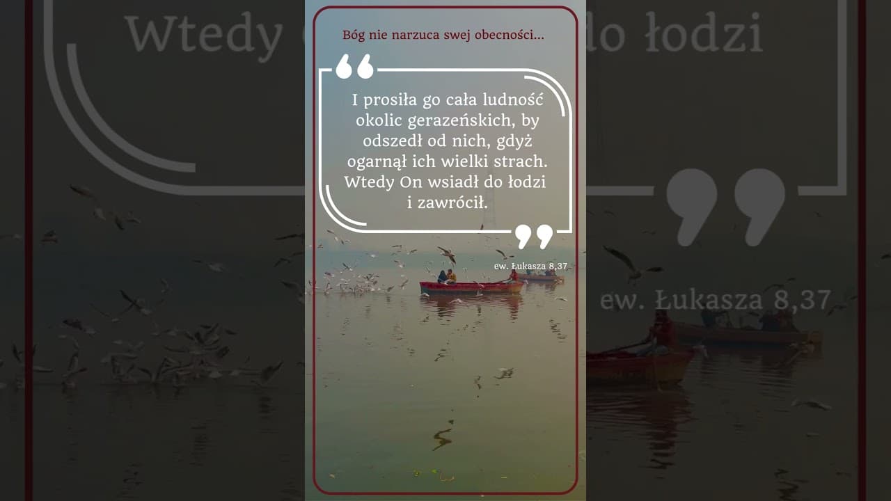 Bóg nie narzuca swojej obecności #jezus #biblia #bóg #słowobożenadziś #pobudkazesłowem