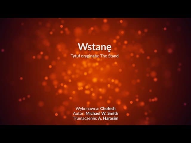 Wstanę - z tekstem i wokalem (Chofesh)