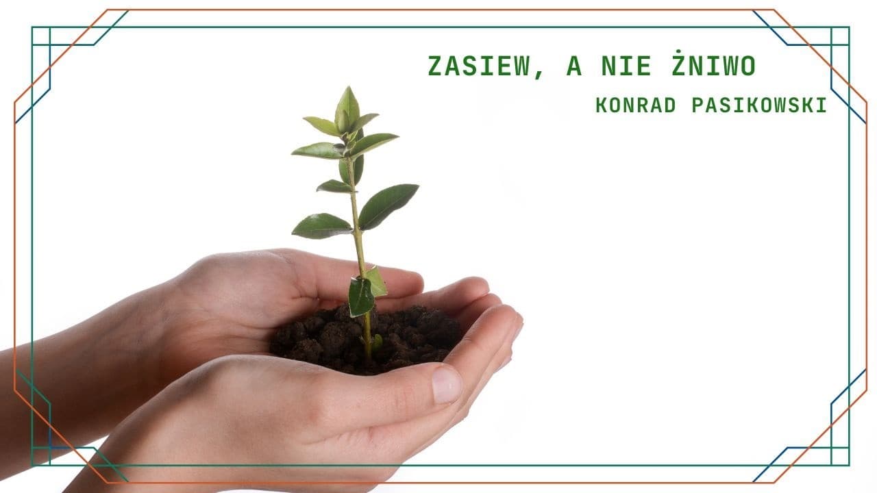 Zasiew, a nie żniwo.
