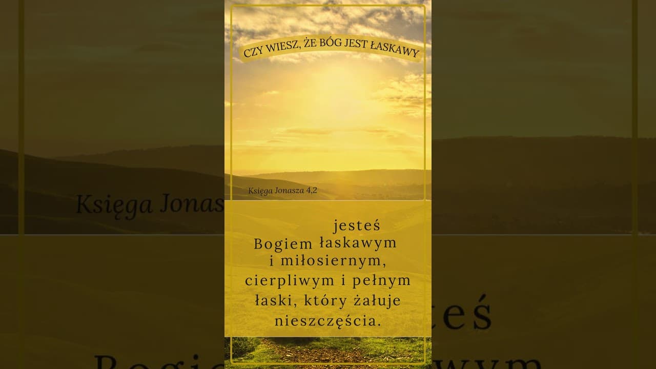 Czy wiesz, że Bóg jest miłosierny i łaskawy? #jezus #biblia #bóg #słowobożenadziś #pobudkazesłowem