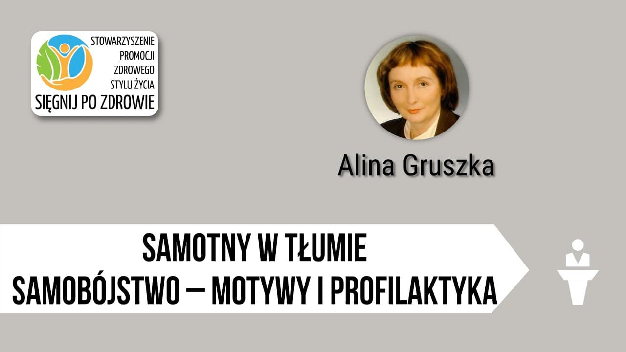 Samotny w tłumie. Samobójstwo – motywy i profilaktyka