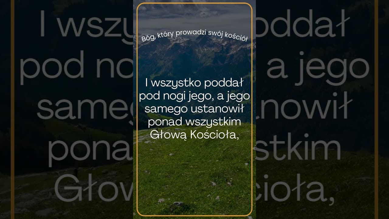 Bóg, który prowadzi swój kościół   #jezus #biblia #bóg #słowobożenadziś #pobudkazesłowem