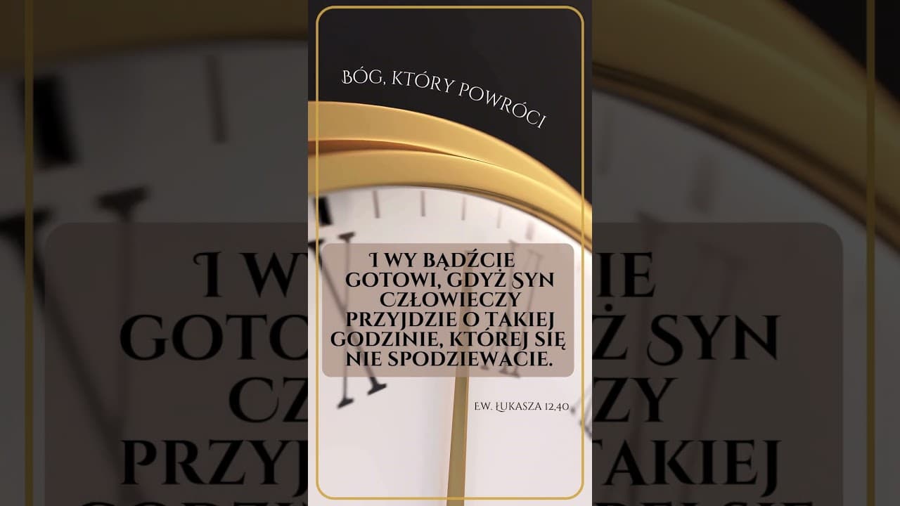 Bóg, który powróci  #jezus #biblia #bóg #słowobożenadziś #pobudkazesłowem
