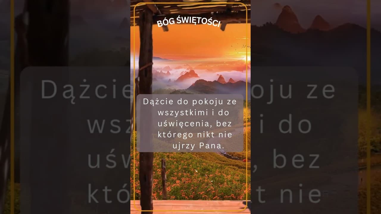 Bóg świętości #jezus #biblia #bóg #słowobożenadziś #pobudkazesłowem