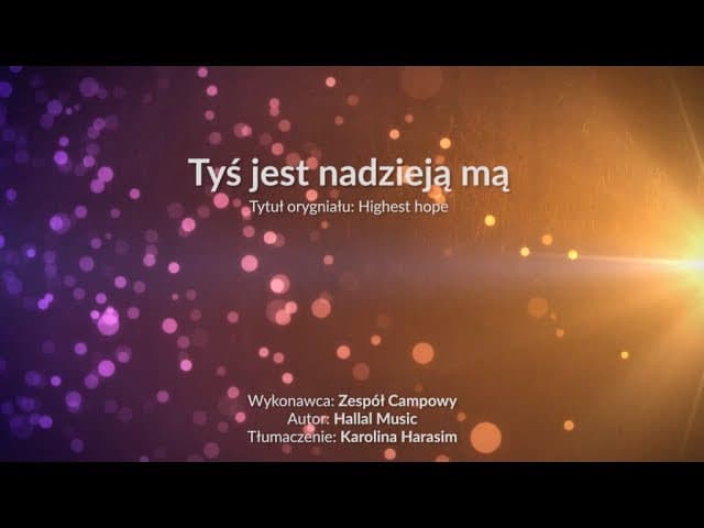 Tyś jest nadzieją mą - z tekstem i wokalem