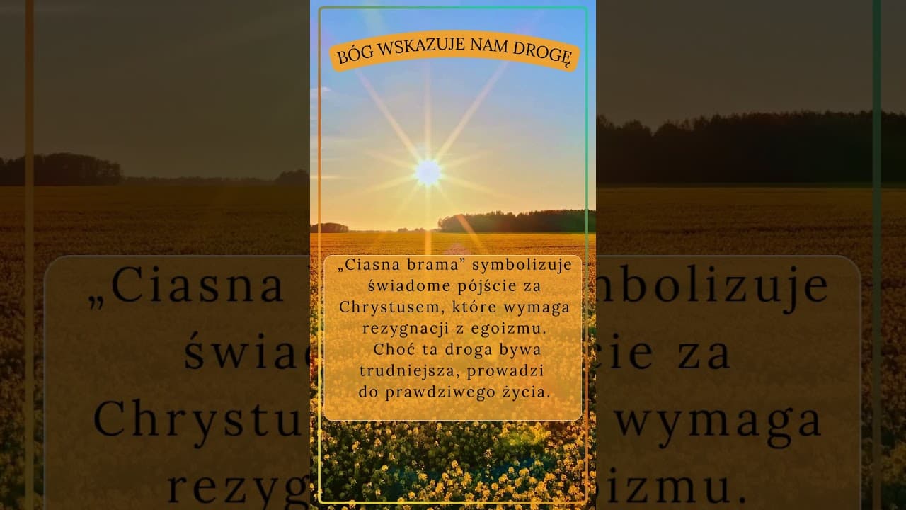 Bóg wskazuje nam drogę #jezus #biblia #bóg #słowobożenadziś #pobudkazesłowem
