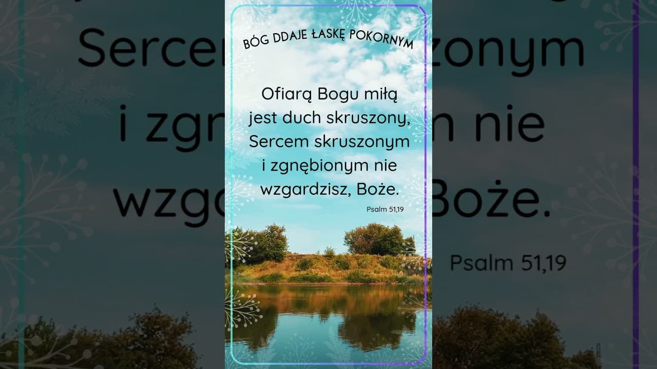 Bóg daje łaskę pokornym #jezus #biblia #bóg #słowobożenadziś #pobudkazesłowem