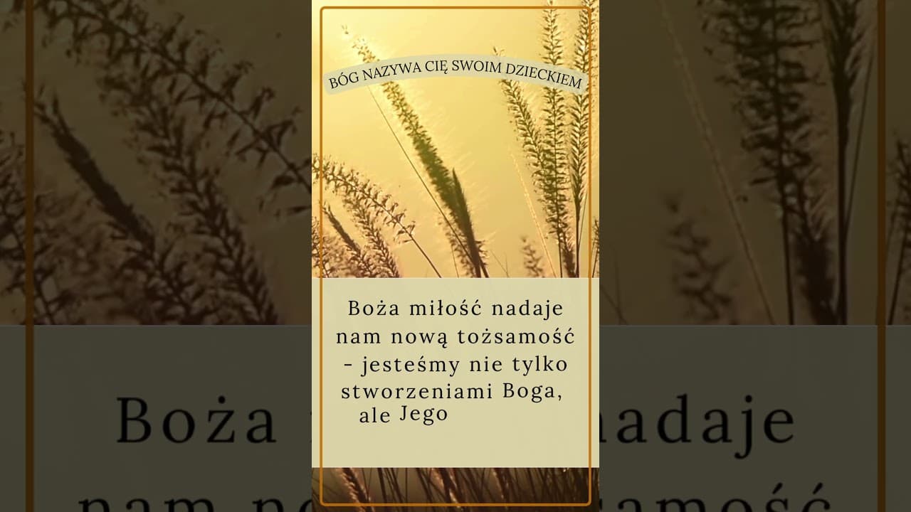 Bóg nazywa cię swoim dzieckiem #jezus #biblia #bóg #słowobożenadziś #pobudkazesłowem