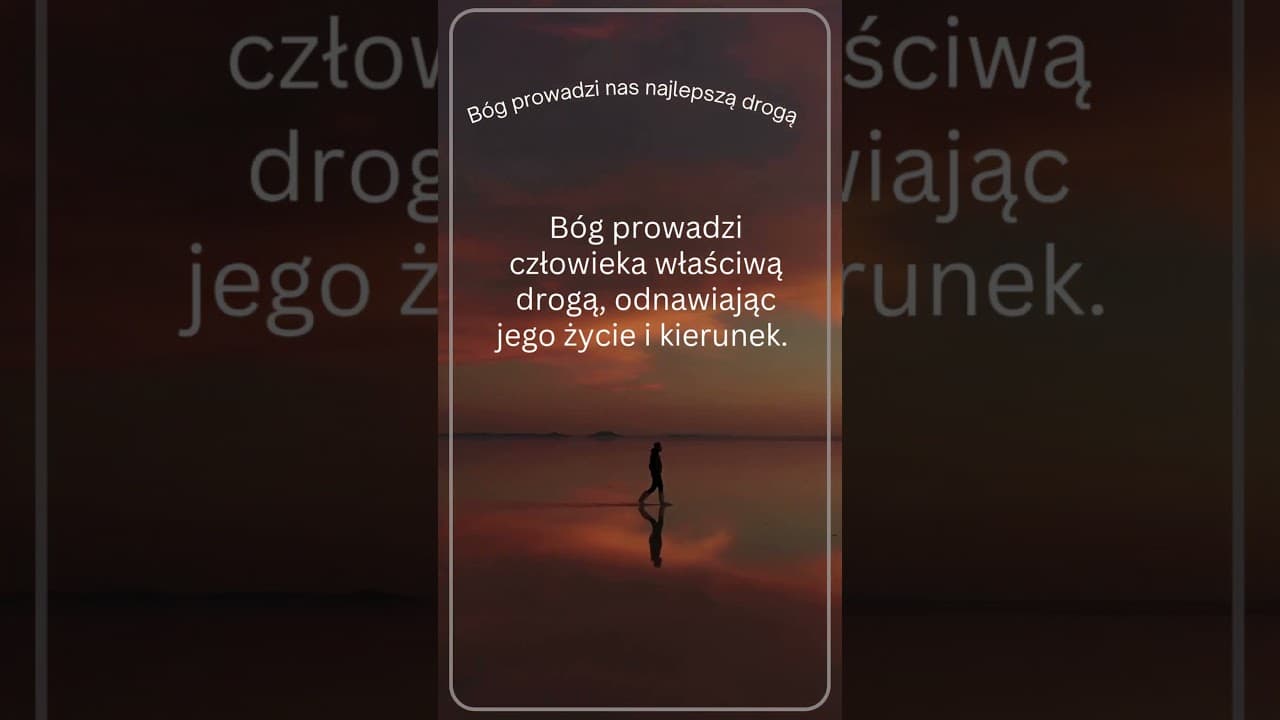 Bóg prowadzi nas najlepszą drogą #jezus #biblia #bóg #słowobożenadziś #pobudkazesłowem