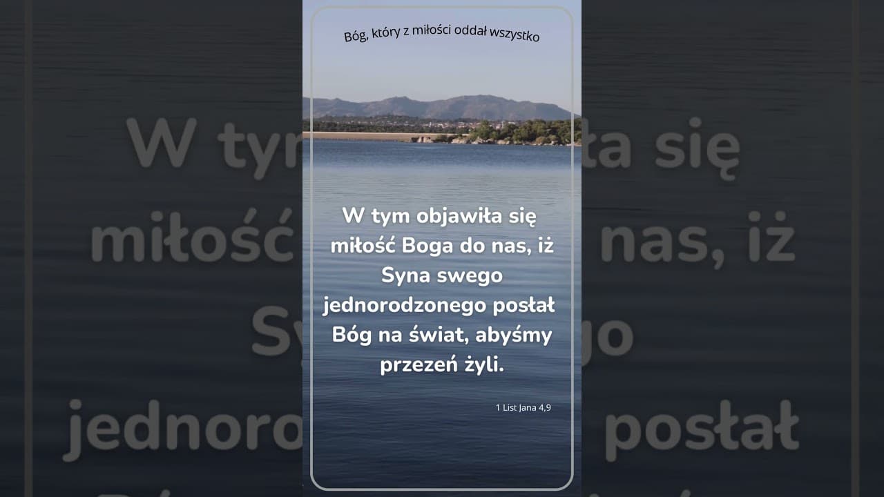 Bóg, który z miłości oddał wszystko #jezus #biblia #bóg #słowobożenadziś #pobudkazesłowem #love