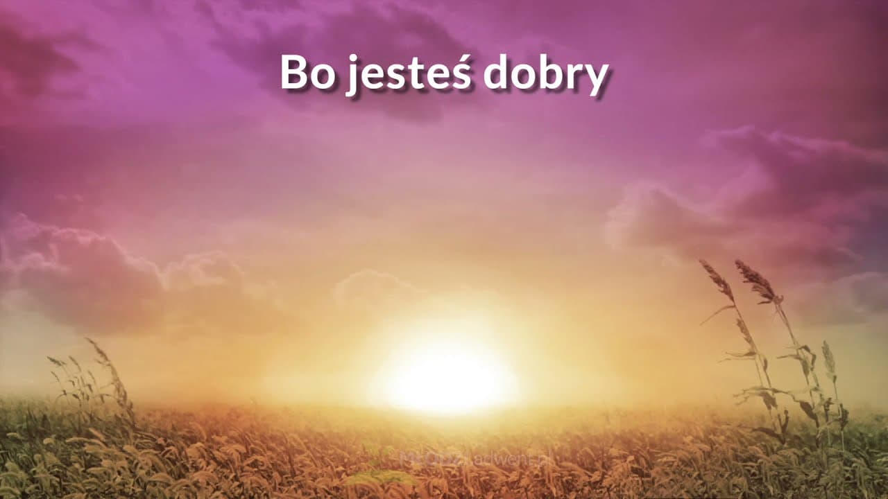 Bo jesteś dobry - z tekstem i wokalem
