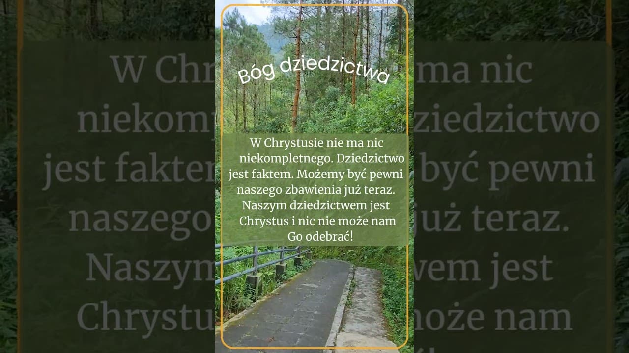 Bóg dziedzictwa #shorts #wersetdnia #Biblia #SłowoBoże #wiara #pobudkaZeSłowem