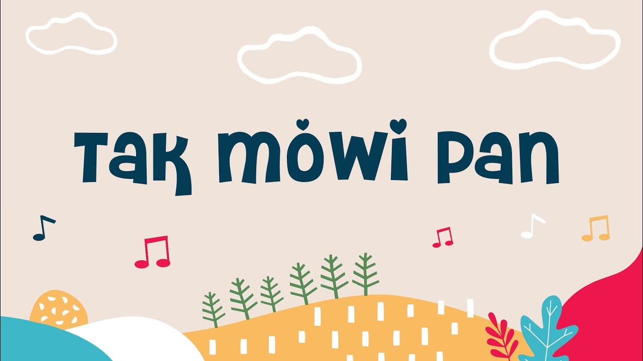 Tak mówi Pan - piosenka dla dzieci -  akompaniuje Maria Manikowska