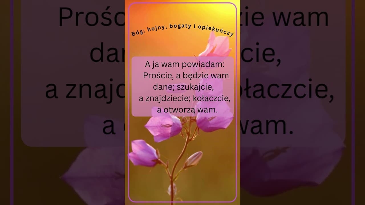 Bóg: hojny, bogaty i opiekuńczy #jezus #biblia #bóg #słowobożenadziś #pobudkazesłowem