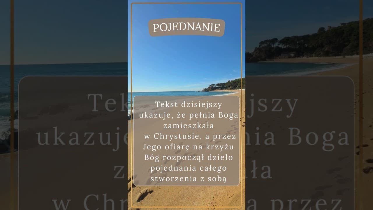 Bóg i pojednanie #jezus #biblia #bóg #słowobożenadziś #pobudkazesłowem