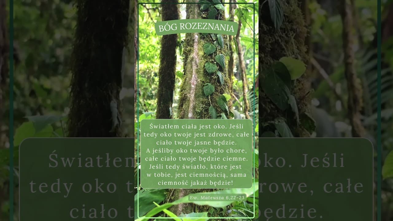 Bóg rozeznania#jezus #biblia #bóg #słowobożenadziś #pobudkazesłowem