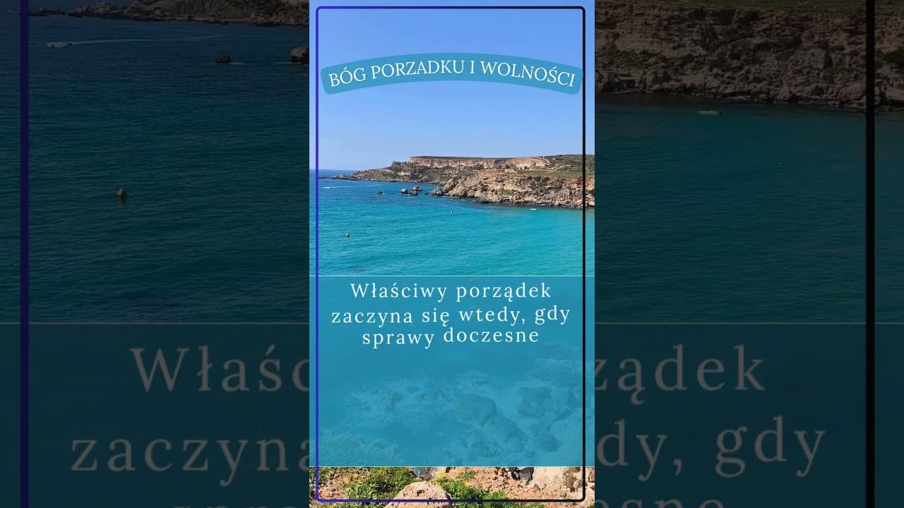 Bóg porządku i wolności #jezus #biblia #bóg #słowobożenadziś #pobudkazesłowem