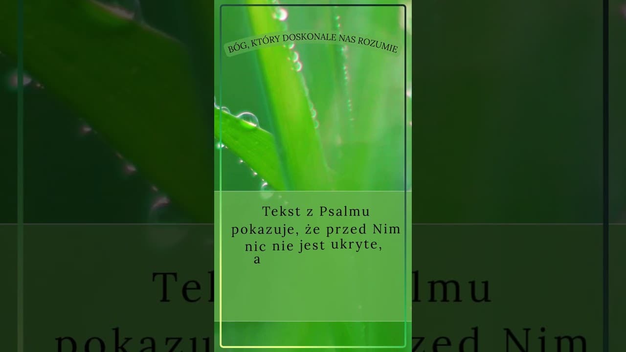 Bóg, który doskonale nas rozumie #jezus #biblia #bóg #słowobożenadziś #pobudkazesłowem
