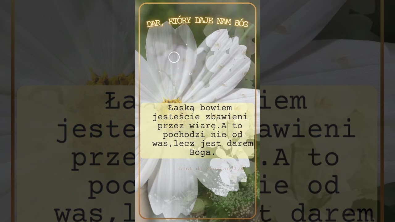 Dar, który daje nam Bóg #jezus #biblia #bóg #słowobożenadziś #pobudkazesłowem