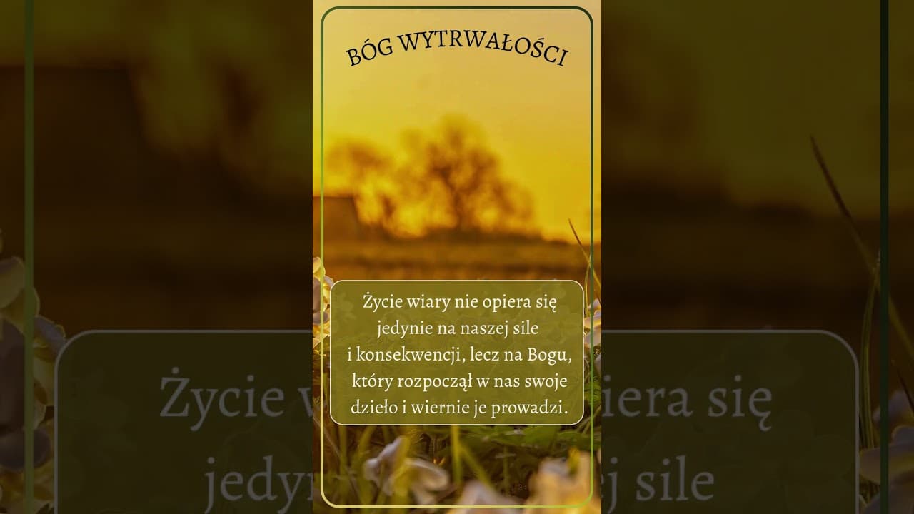 Bóg wytrwałości #jezus #biblia #bóg #słowobożenadziś #pobudkazesłowem