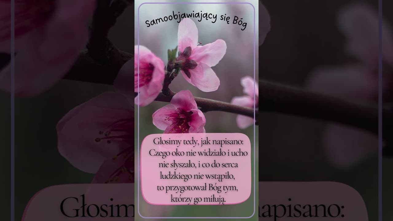 Samoobjawiający się Bóg #jezus #biblia #bóg #słowobożenadziś #pobudkazesłowem