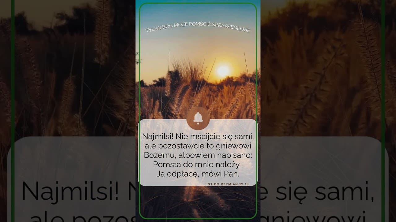 Tylko Bóg może pomścić sprawiedliwie #jezus #biblia #bóg #słowobożenadziś #pobudkazesłowem