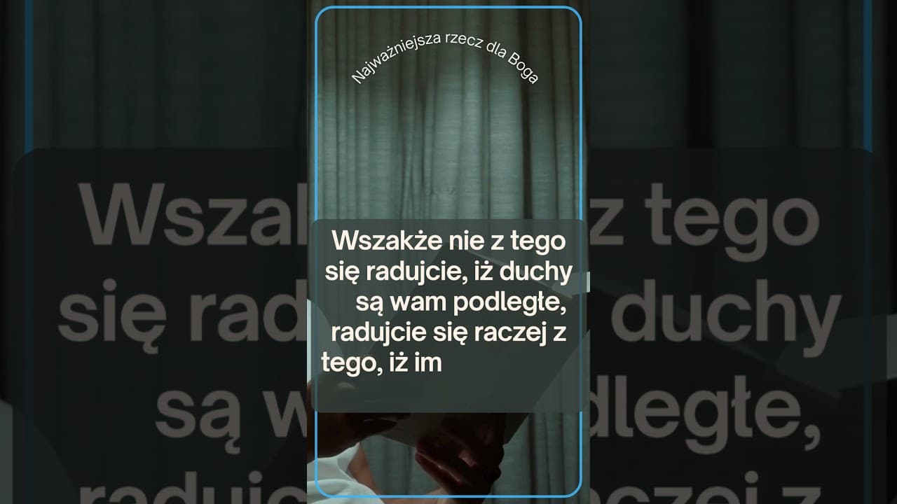 Najważniejsza recz dla Boga   #jezus #biblia #bóg #słowobożenadziś #pobudkazesłowem