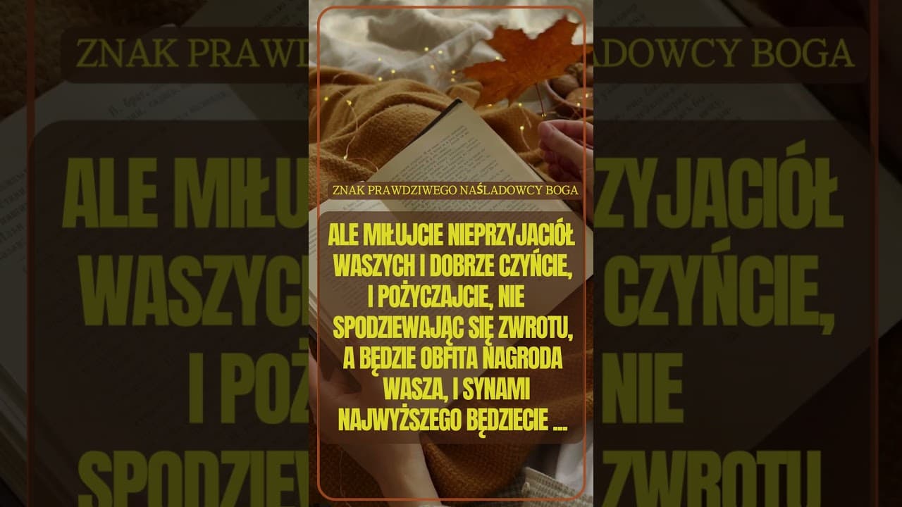 Znak prawdziwego naśladowcy Boga #jezus #biblia #bóg #słowobożenadziś #pobudkazesłowem