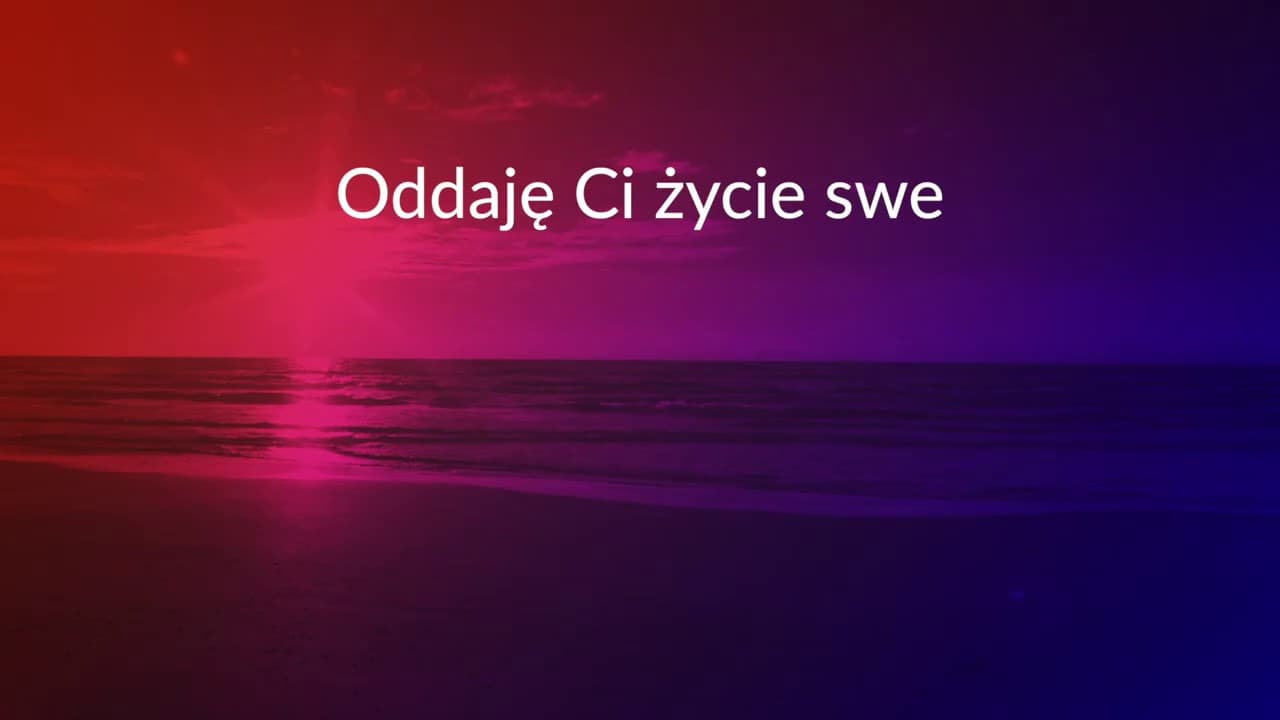 Oddaję Ci życie swe - z tekstem i wokalem