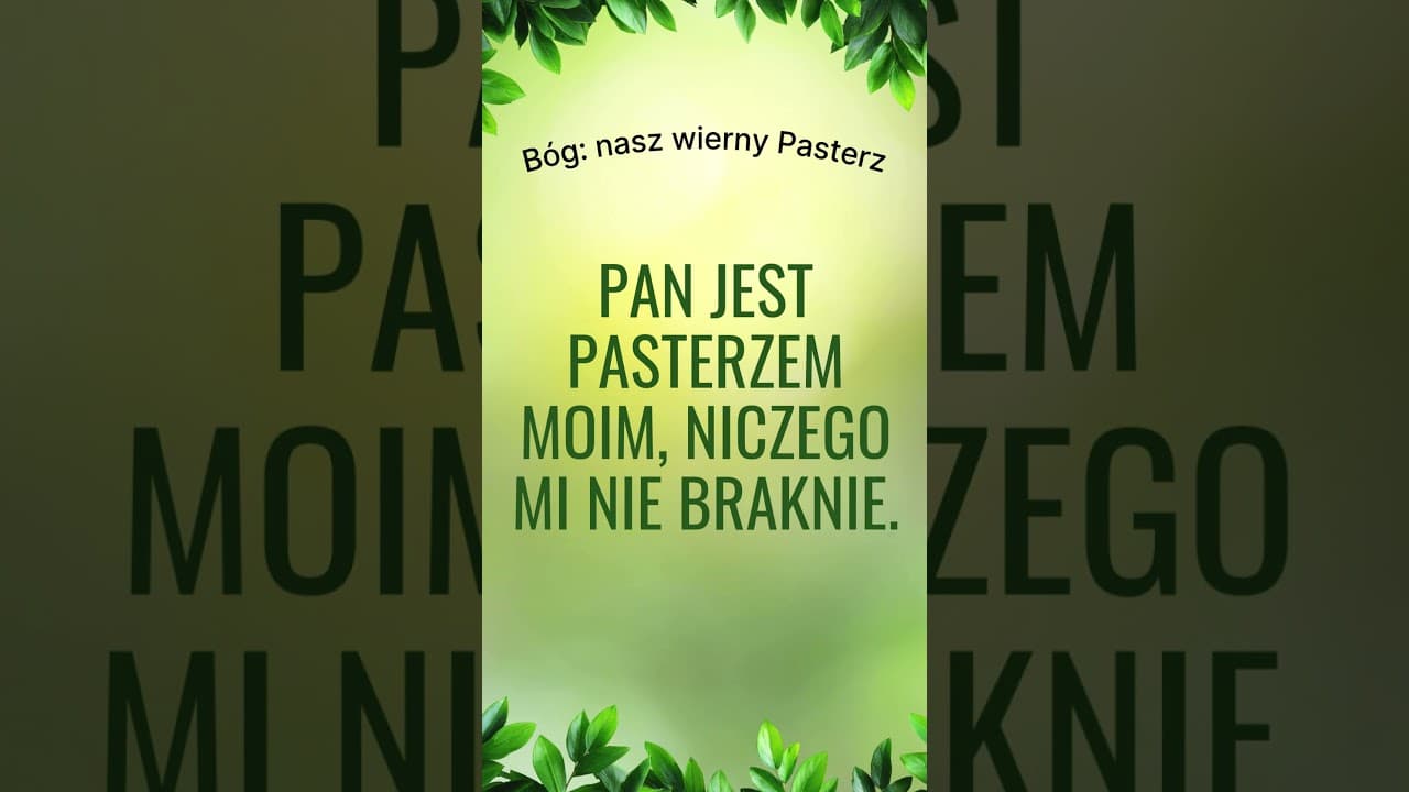 Bóg nasz wierny Pasterz #jezus #biblia #bóg #słowobożenadziś #pobudkazesłowem