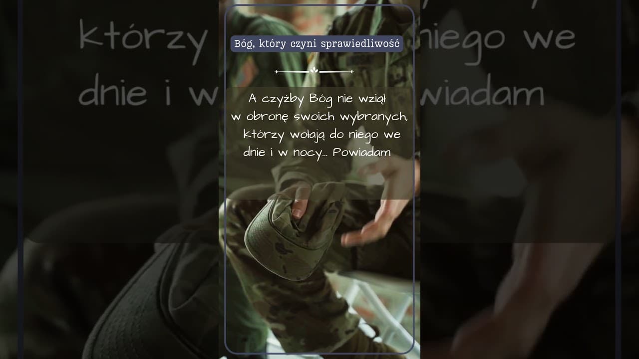Bóg, który czyni sprawiedliwość #jezus #biblia #bóg #słowobożenadziś #pobudkazesłowem