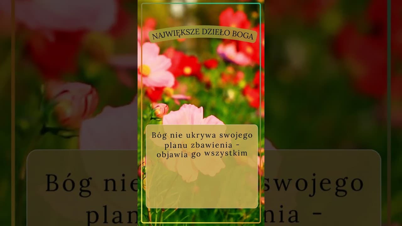 Największe dzieło Boga #jezus #biblia #bóg #słowobożenadziś #pobudkazesłowem