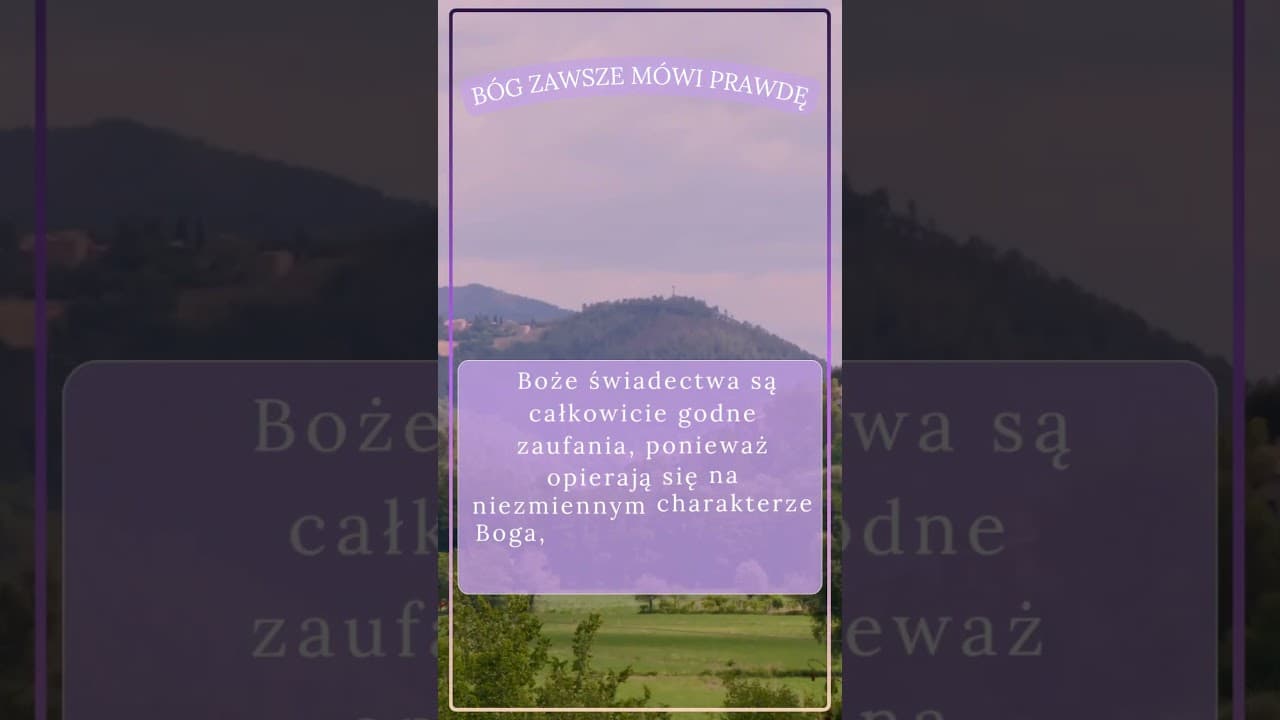 Bóg zawsze mówi prawdę #miłość #bóg #życie #biblia