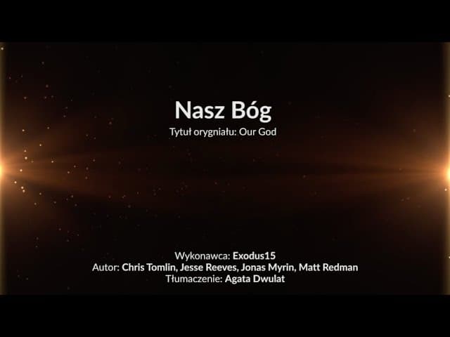 Nasz Bóg - z tekstem i wokalem (Exodus 15)