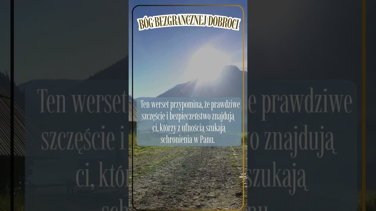 Bóg bezgranicznej dobroci #jezus #biblia #bóg #słowobożenadziś #pobudkazesłowem