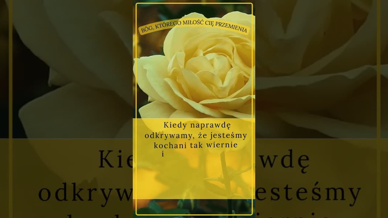 Bóg, którego miłość cię przemienia #jezus #biblia #bóg #słowobożenadziś #pobudkazesłowem